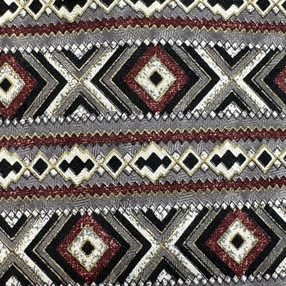 Vintage Pavia‎ Made in Italy 100% Silk Geometric Pattern Mens Tie